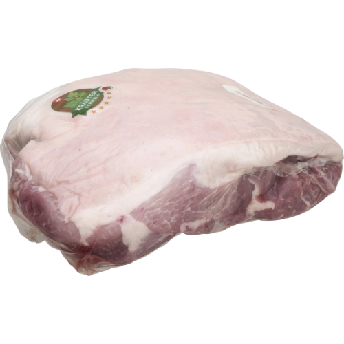 Schwein Laffenbraten mit Schwarte vac